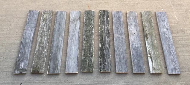 24” Weathered Barn Wood 10 Pcs Fence Boards Planks Reclaimed Old Cedar Rustic