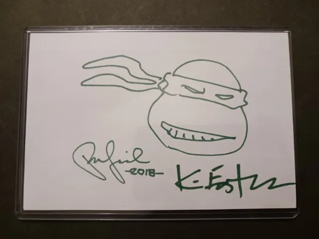 Kevin Eastman and Peter Laird Signed Autograph TMNT Ninja Turtles JSA COA