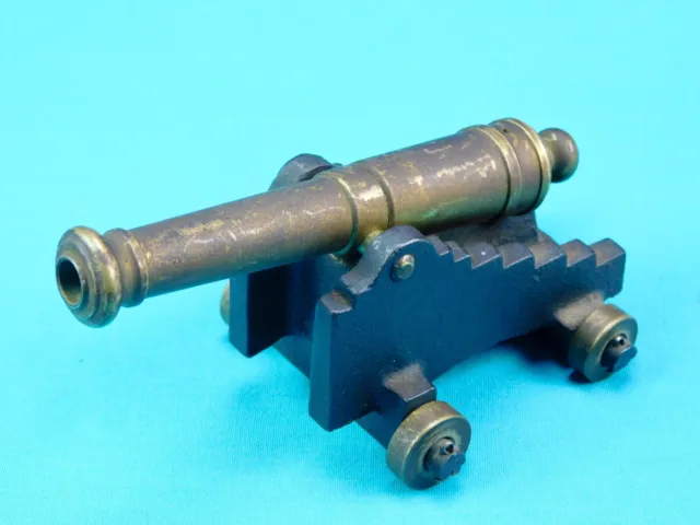 Vintage Small Mini Copper Cannon Toy Model