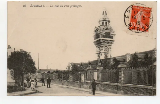 EPERNAY - Marne - CPA 51 - la rue du port prolongé