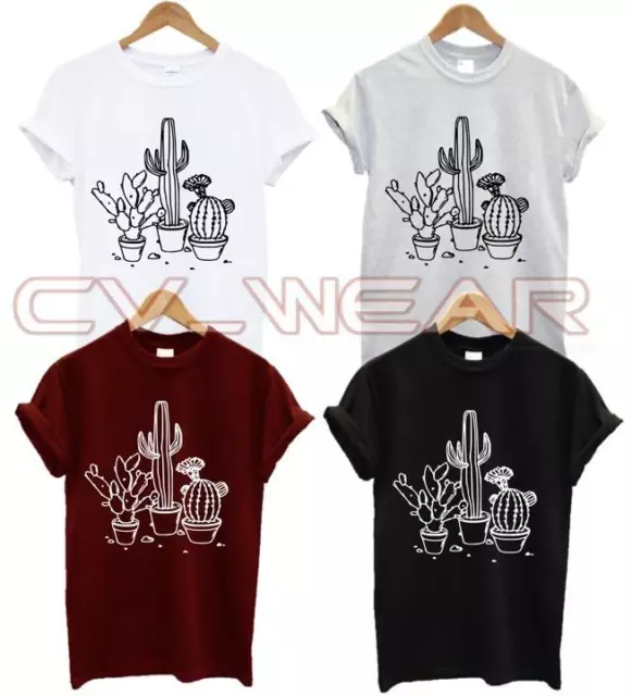 Cactus T Shirt Plant Plants Fashion Rare Tumblr Hipster Swag Dope Herbi Unisex