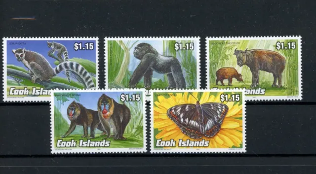 Cook Inseln 1385-1389 postfrisch Affen #JT737