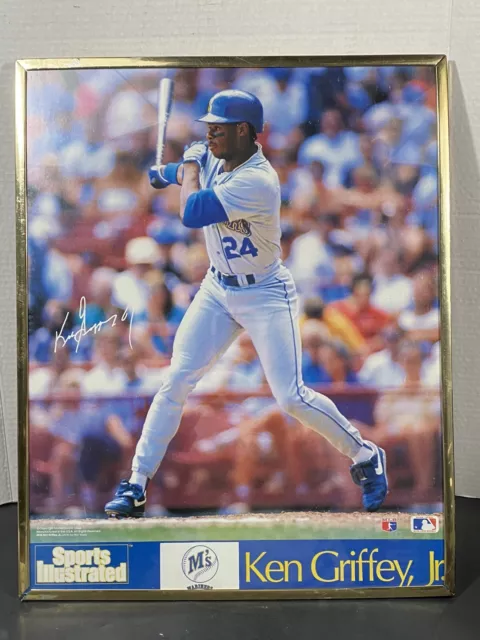 Vintage Ken Griffey Jr. Rookie Sports Illustrated Poster approx 16x20 Framed
