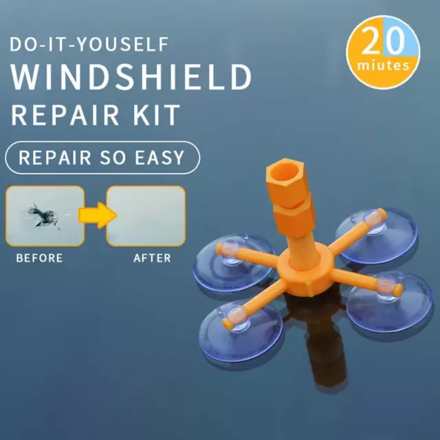 Windscreen Windshield Repair Tool Set Car Kit Wind Glass For Chip Fix Crack Y8H2