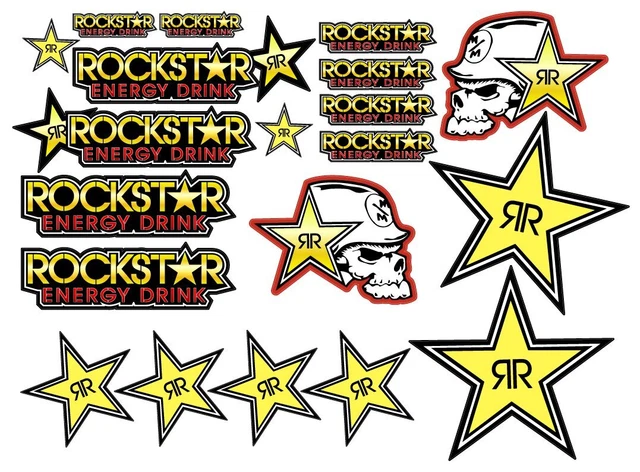 FE MOTO CROSS ENERGY DECAL Aufkleber DRINK STICKER KIT 21pz ROCKSTAR MXGP /952