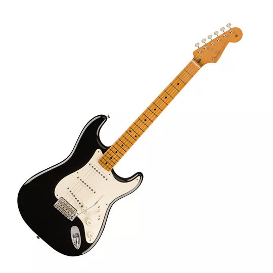Fender Guitars - Vintera II '50s Strat - Black,  SSS, Non-Locking Tremolo, Maple