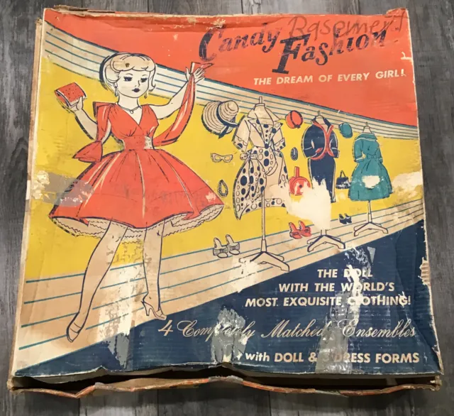 Vintage Deluxe Reading Candy Fashion Doll 21 1950s 60s Original Box