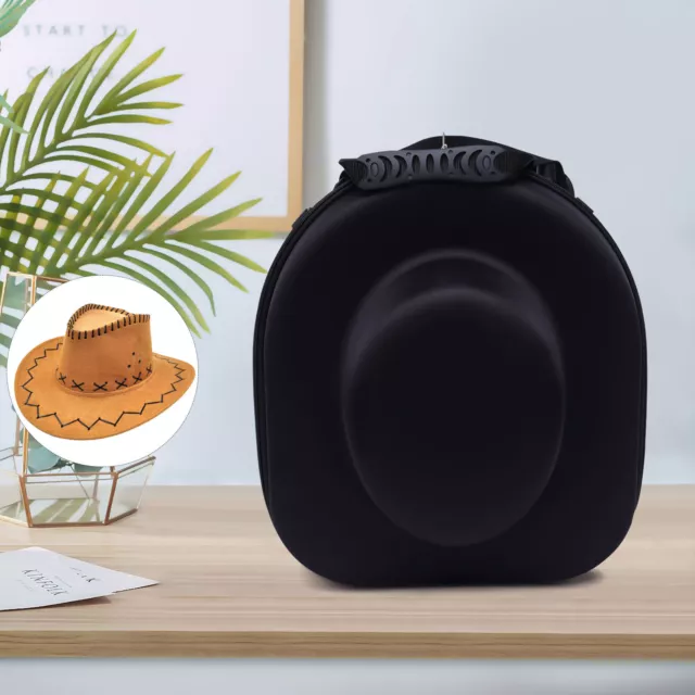 Large Hat Box Travel Fedora Case Panama Hat Carrier Panama Hats Black Inner USA