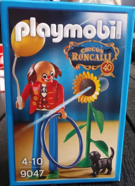 Playmobil 9047 Clown mit Blume Zirkus Roncalli  Kartonage beschädigt NEU/OVP