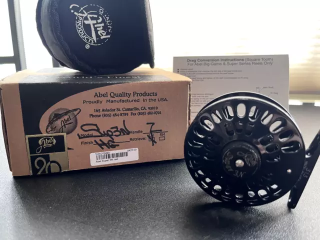 ABLE SUPER 3N 3/4wt Fly Reel w/ Org box and blank Card $339.95
