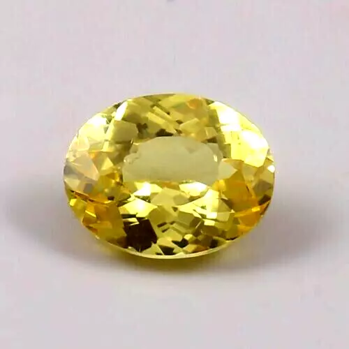 Flawless 6.80 Ct Ceylon Yellow Sapphire Oval AAA+ Certified Treated Gemstone