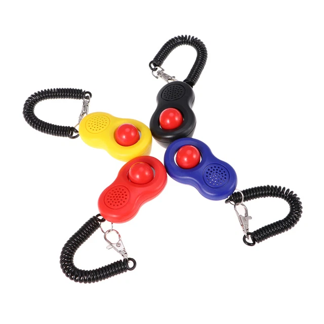4 pz clicker per cani per addestramento cani con cinghia zucca bottone grande