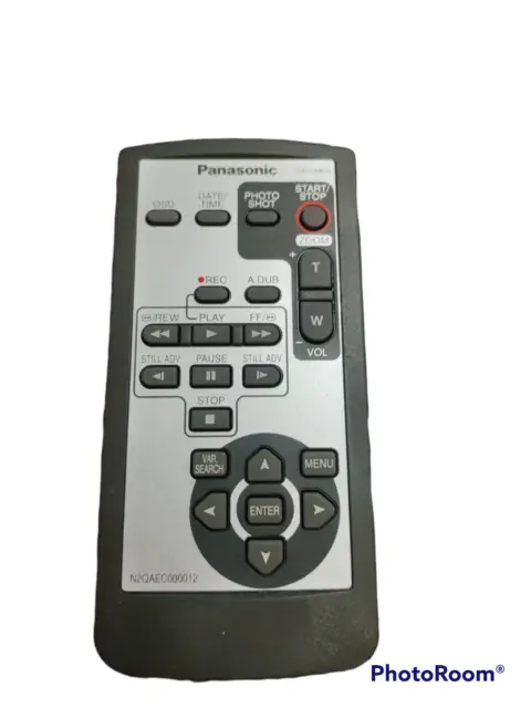 Control remoto Panasonic N2QAEC000012 para grabadora de cámara de video - probado