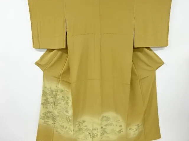 6023219: Japanese Kimono / Vintage Iro Tomesode / Embroidery / Daimyo Procession