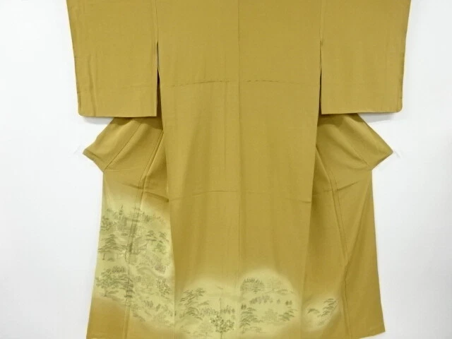 6023219: Japanese Kimono / Vintage Iro Tomesode / Embroidery / Daimyo Procession