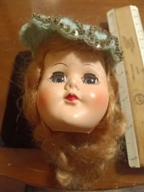 Vintage Sleepy Eyes 8 Plastic Doll Movable Head Arms Crochet