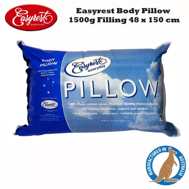 Made In Australia - EASYREST Full Long Body Pillow 1500g Filling Cotton Cover 3