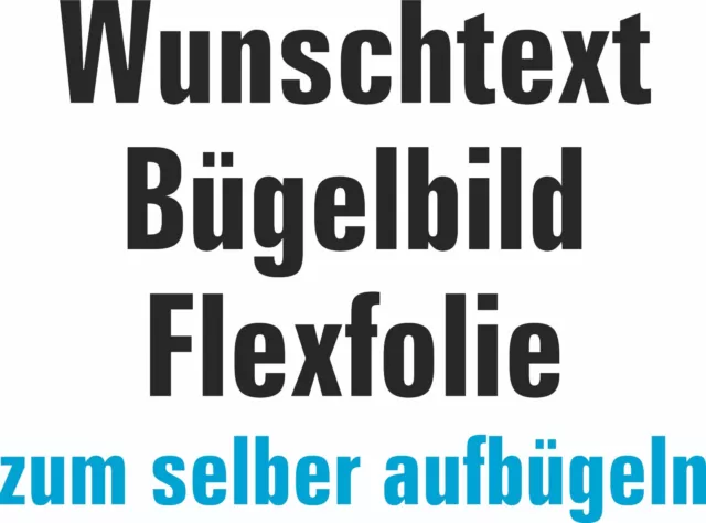 Wunschtext Bügelbild Flexfolie Verein Shirt Name Bügeltext Textilveredelung