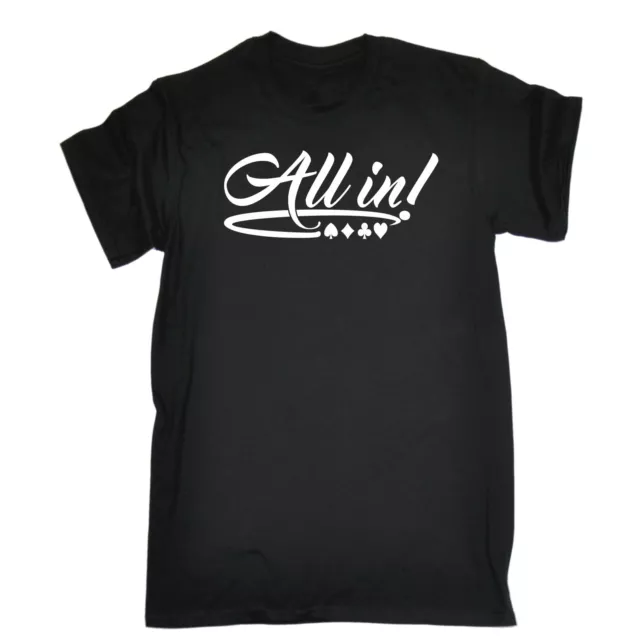 All In Poker Game Hand T-SHIRT tee funny birthday gift present for him for her