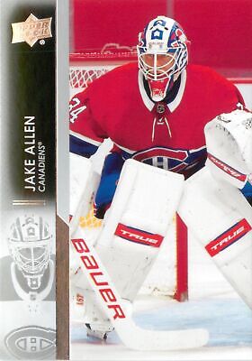 Jake Allen 2021-22 Upper Deck Hockey Series 1 Base Card #94 Montreal Canadiens