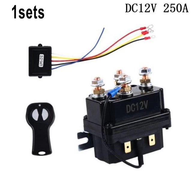 Relè Per Verricello 12V 250A In ABS Con Bobina In Ottone, Per ATV, UTV, Motoslitte E Tosaerba