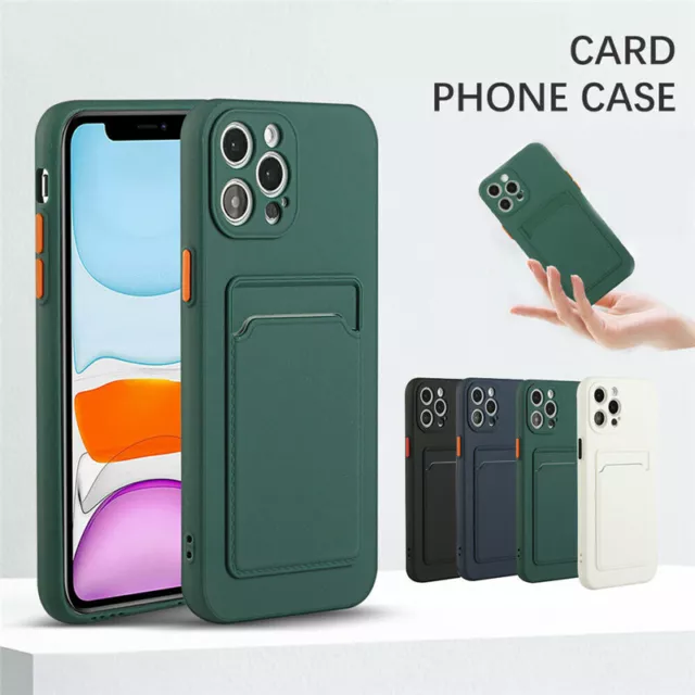 Für iPhone 14 13 12 Pro Max Handy Hülle Schutztasche Case Etui Wallet Kartenfach