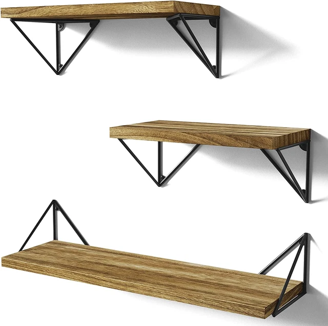 Floating Shelves Wall Mounted, Rustic Wall Shelves for Bedroom, Bathroom, Living