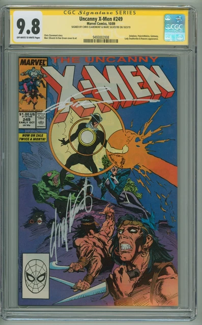 Uncanny X-Men 249 - CGC 9.8 SS Signed by: Chris Claremont & Marc Silvestri XMen