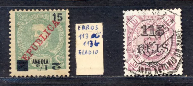 Angola & Congo Early Issues With Variety Used Lot. A238