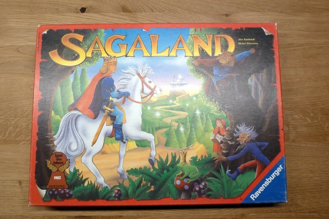SAGALAND: Familienspiel von Ravensburger aus 1994; rote Edition, Brettspiel