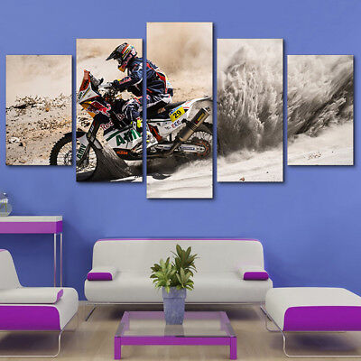 MOTO Da Cross Rider Motocross 5 pannello stampa art. a muro