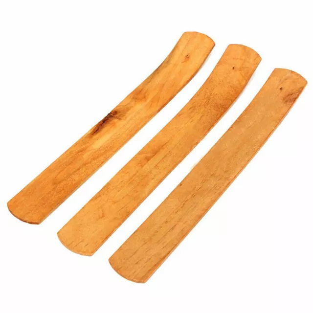 Natural Plain Wood Wooden Incense Stick Ash Catcher Burner Holder 10-inch 2