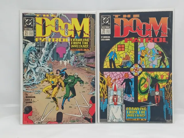 The Doom Patrol 21 & 22 Comic Book Lot of 2 (1989,DC)