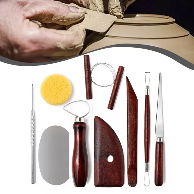 Premium Pottery Tool Kit for Soft Clay Carving and Cutting Must Have Set