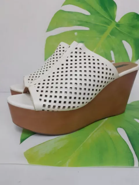 SABOT DONNA IN pelle Con Zeppa Plateau