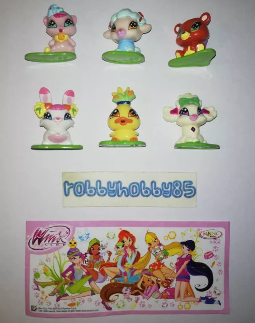 Série Complète Winx Club Love & Animal de Compagnie (DE157 - DE162) + 6 Bpz