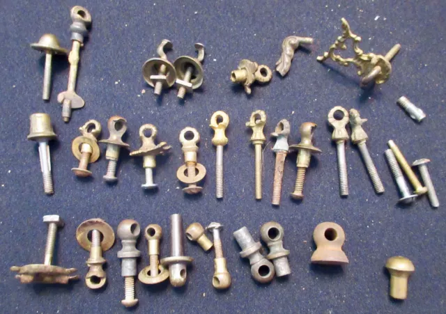 Unusual Drawer Pull Connectors Etc About 30 Pieces