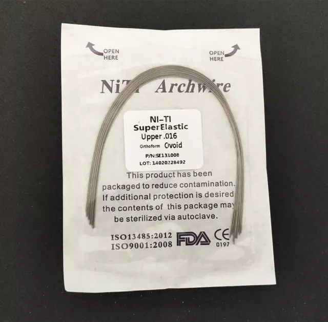 Dental Orthodontic Super Elastic Wire Niti Round Arch Wires Ovoid Form 2