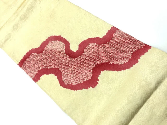 6486408: Japanese Kimono / Vintage Nagoya Obi / Shibori / Abstract Pattern