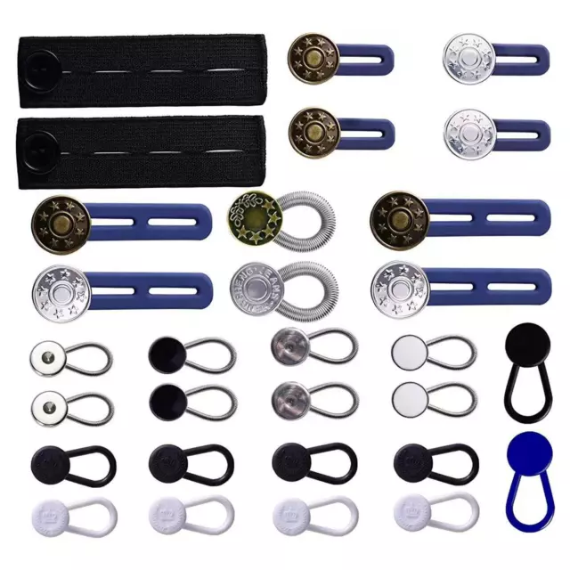 30x Jeans Pantalon Bouton Extender Set Ceinture Expander Hommes Femmes