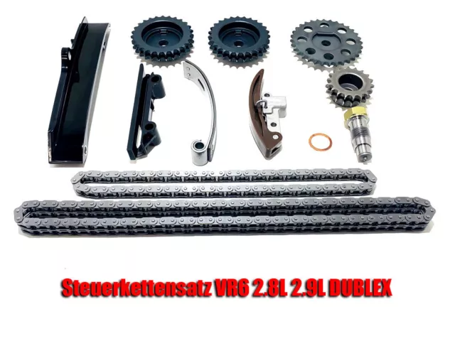 VR6 12V 2.8L 2,9L AAA ABV VW Steuerkettensatz inkl. neuer Ritzel Duplexantrieb