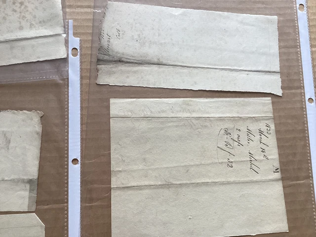 Lot of 6 Antique 19th Century (1830+) Hand Written And Signed Receipts 7