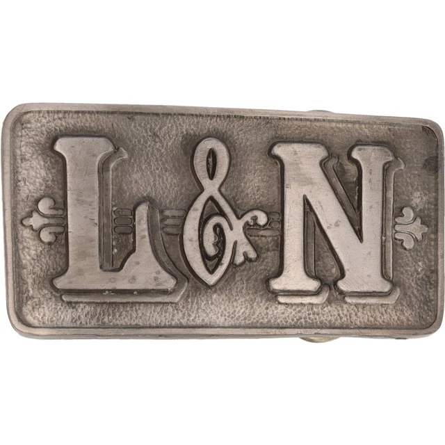New L & N Railroad Louisville Nashville Railway 1980s NOS Vintage Belt Buckle