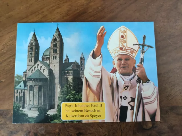 Ak Speyer 1987 Papst Johannes Paul II. besucht den Kaiserdom