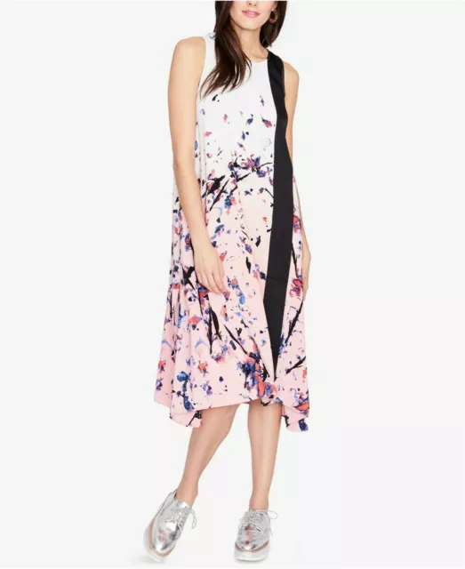 RACHEL ROY Printed Scarf Dress Blush Combo Size XS $119 - NWT