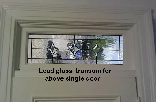 Lead glass Transoms to go above single & Double interior doors 2