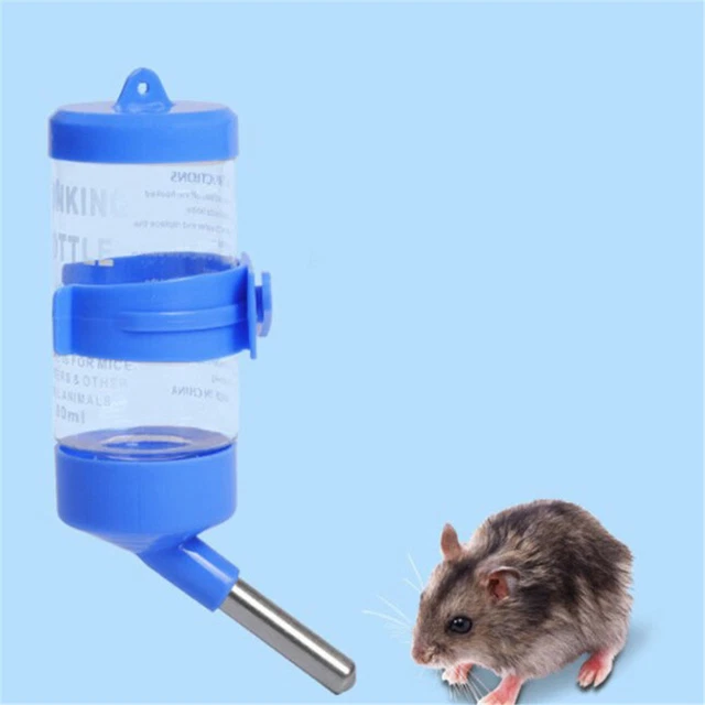 3Sizes Plastic Hanging Hamster Guinea Pig Rabbit Water Bottle Dispenser Feede-uh