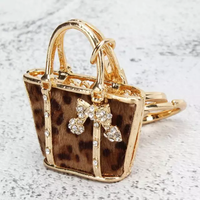 Handbag Shaped Crystal Rhinestone Bag Charms Handbag Keyrings Key Chain LA