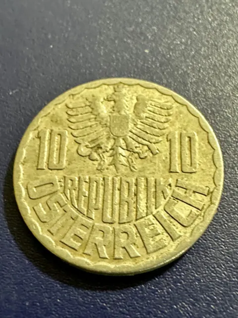 1974 Austria 10 Groschen  Aluminum Coin    #K612