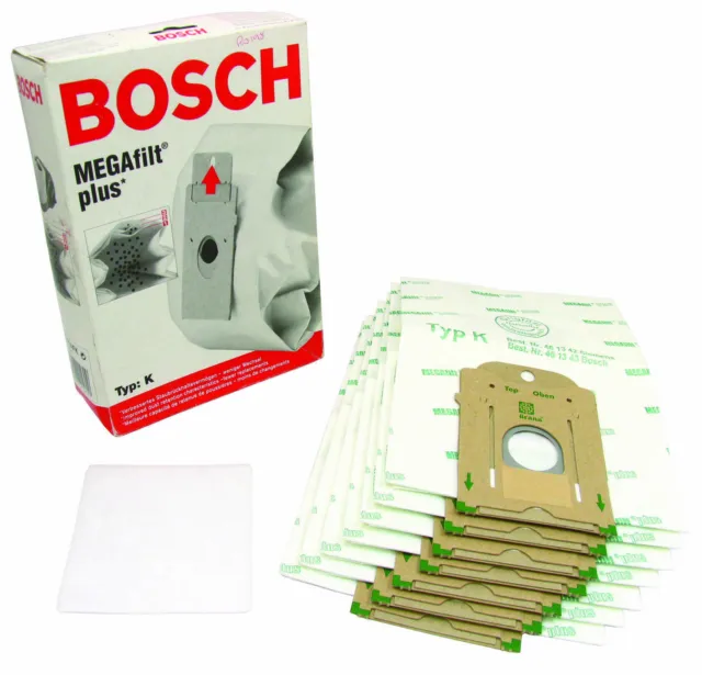 Bosch Vacuum Cleaner Bag Type K 468265 Microfibre Dust Hoover Bags Genuine